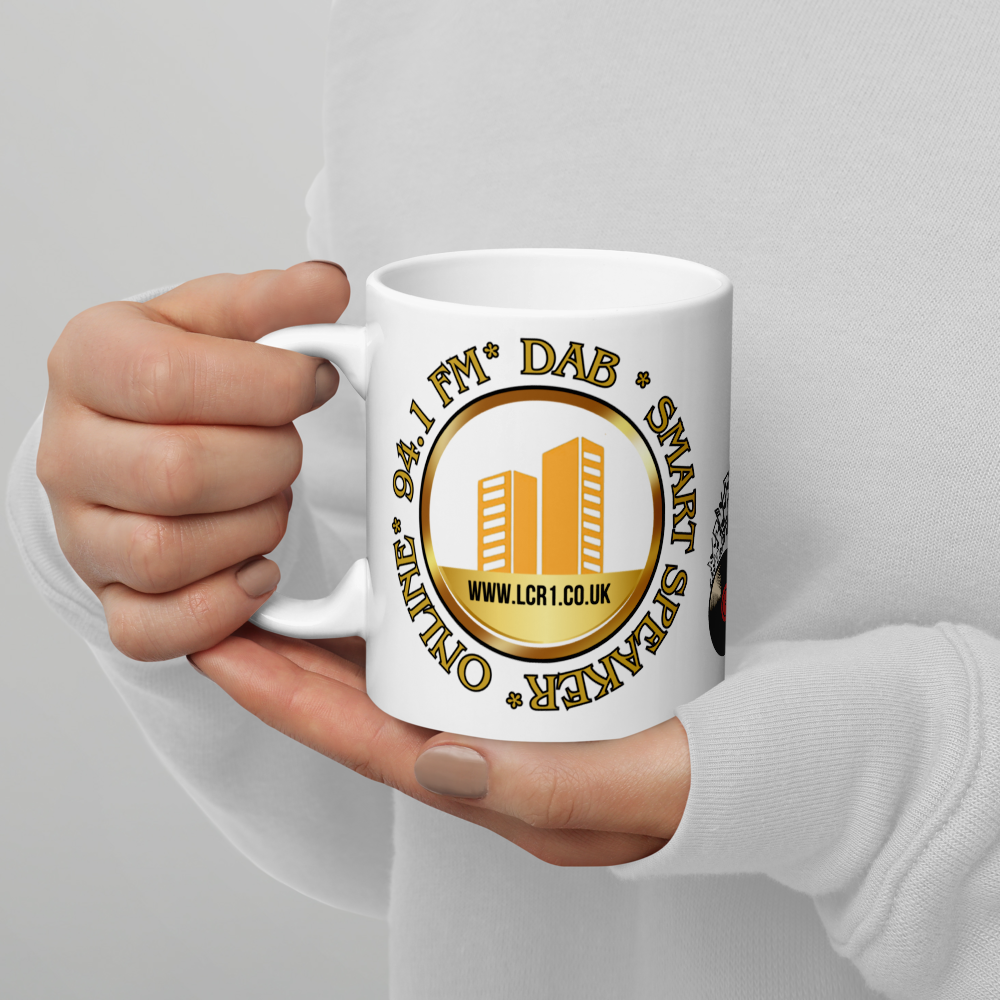 LCR logo - White glossy mug