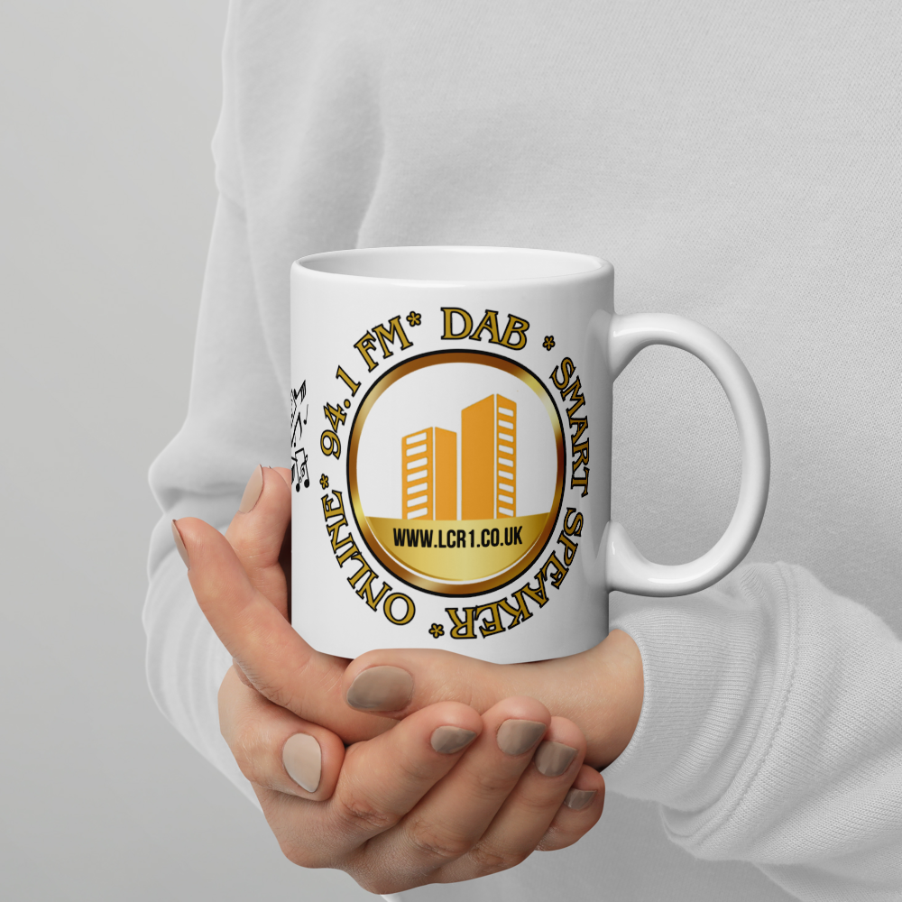 LCR logo - White glossy mug